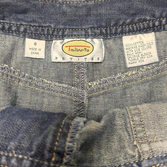 Talbots Petite Vintage Denim Skirt Size 6 (Medium) Made With 100% Cotton - Picture 3 of 4
